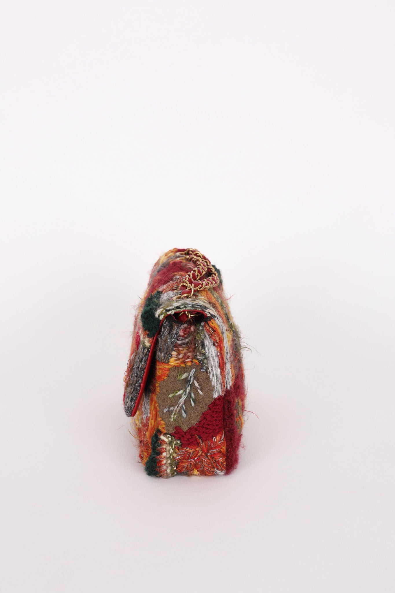 Chanel Medium Single Flap Multicolor Tweed AGHW