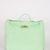 Bottega Veneta Large Intrecciato Andiamo Bag Wasabi Mint Suede