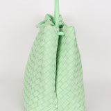 Bottega Veneta Large Intrecciato Andiamo Bag Wasabi Mint Suede