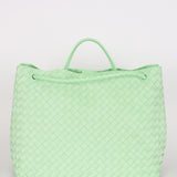 Bottega Veneta Large Intrecciato Andiamo Bag Wasabi Mint Suede