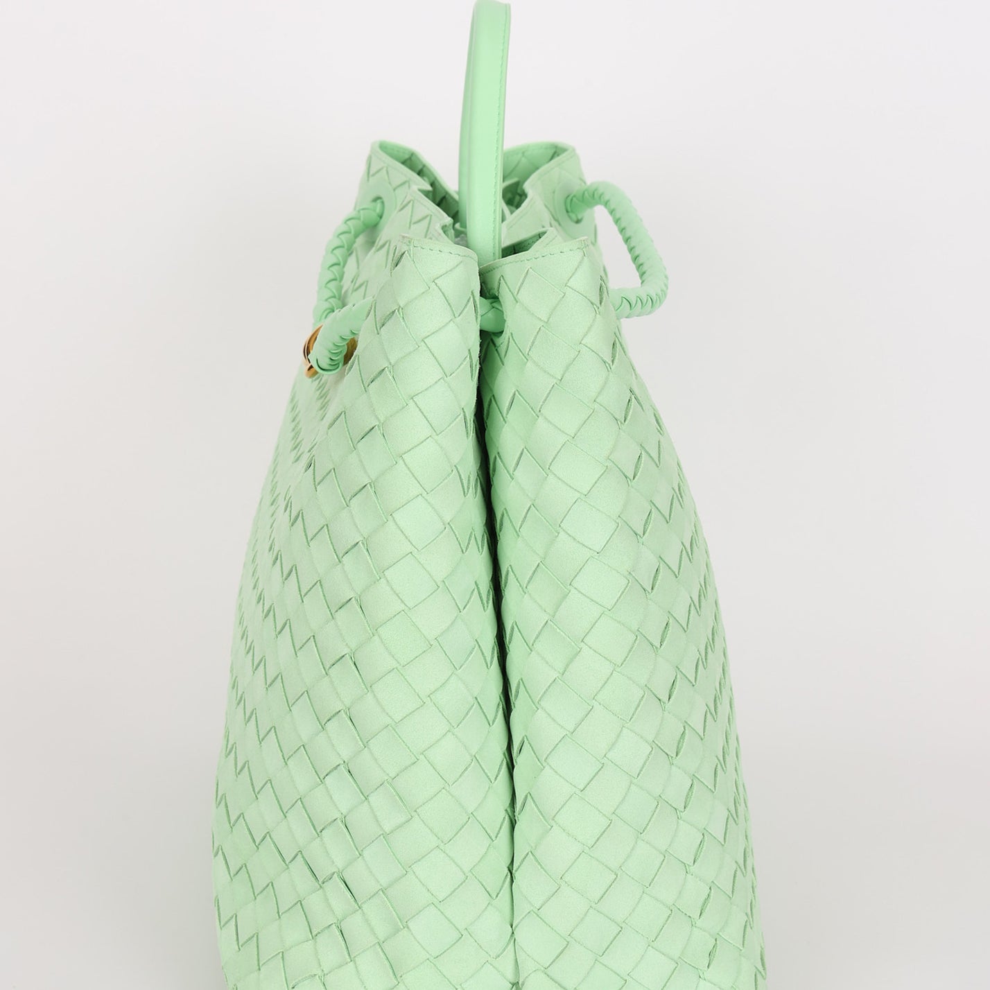 Bottega Veneta Large Intrecciato Andiamo Bag Wasabi Mint Suede