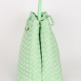 Bottega Veneta Large Intrecciato Andiamo Bag Wasabi Mint Suede