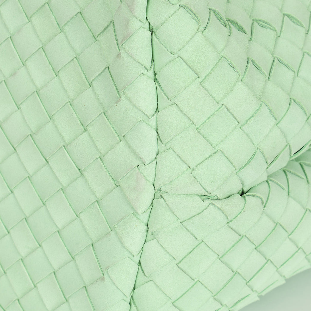 Bottega Veneta Large Intrecciato Andiamo Bag Wasabi Mint Suede