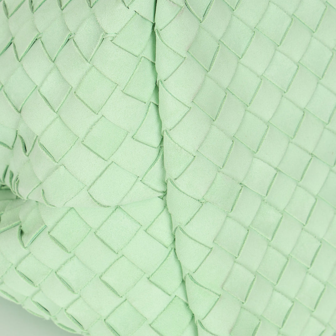 Bottega Veneta Large Intrecciato Andiamo Bag Wasabi Mint Suede