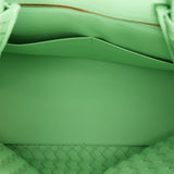 Bottega Veneta Large Intrecciato Andiamo Bag Wasabi Mint Suede