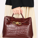Bottega Veneta Alligator Small Andiamo Bag