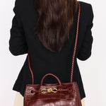 Bottega Veneta Alligator Small Andiamo Bag
