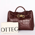 Bottega Veneta Alligator Small Andiamo Bag