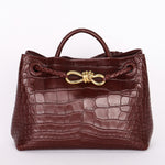 Bottega Veneta Alligator Small Andiamo Bag