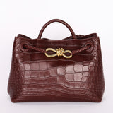 Bottega Veneta Alligator Small Andiamo Bag