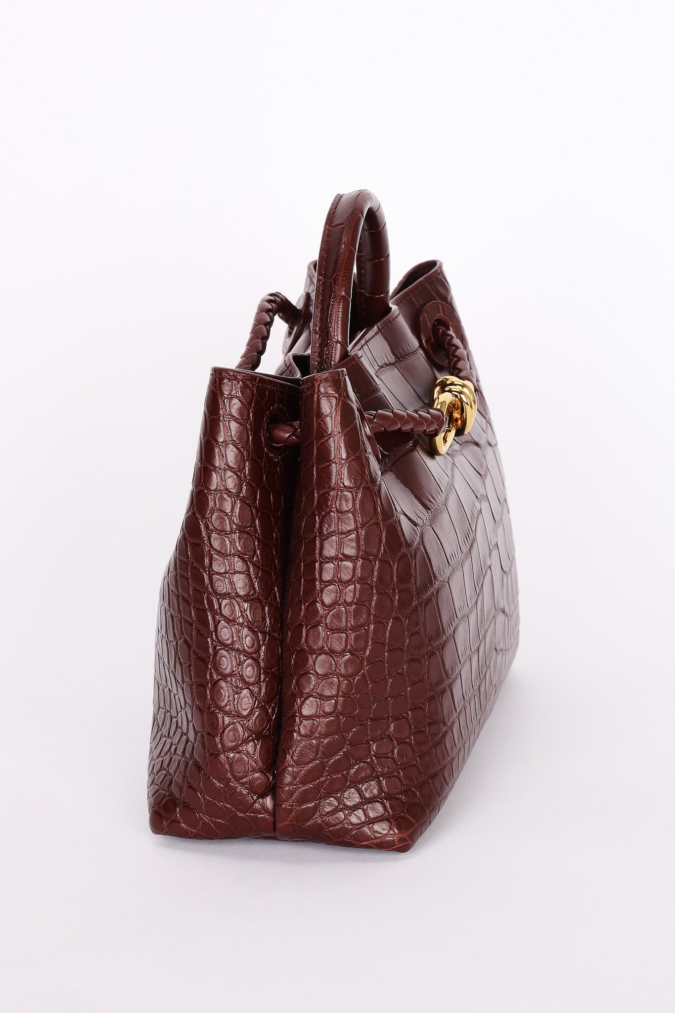 Bottega Veneta Alligator Small Andiamo Bag