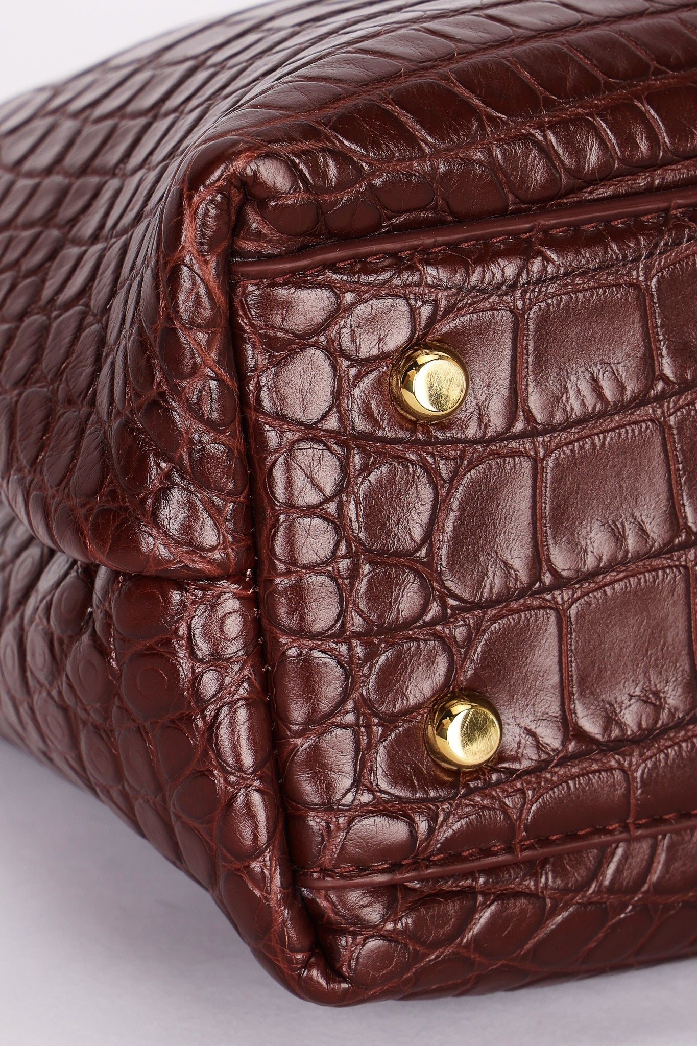 Bottega Veneta Alligator Small Andiamo Bag