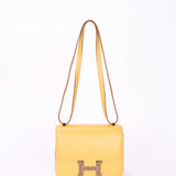 Hermès Constance 18 Paille Swift with Lizard Trim 2016 PHW