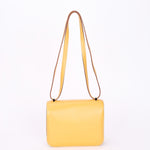 Hermès Constance 18 Paille Swift with Lizard Trim 2016 PHW