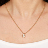 Effy 14K Yellow Gold Lab-Grown Diamond Pendant Necklace