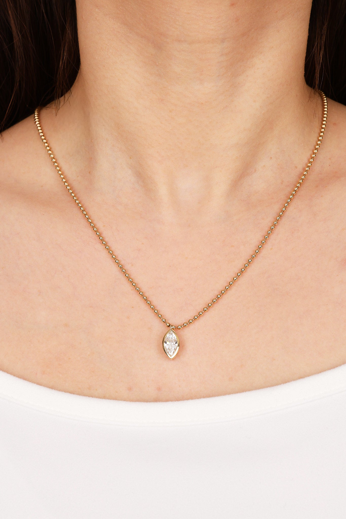 Effy 14K Yellow Gold Lab-Grown Diamond Pendant Necklace