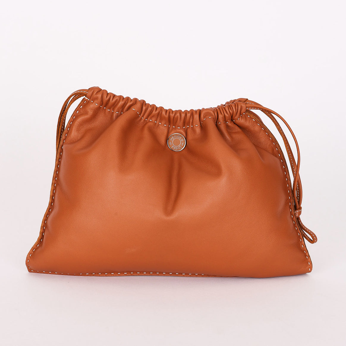 Hermès Pilo Pouch Gold Agneau PHW