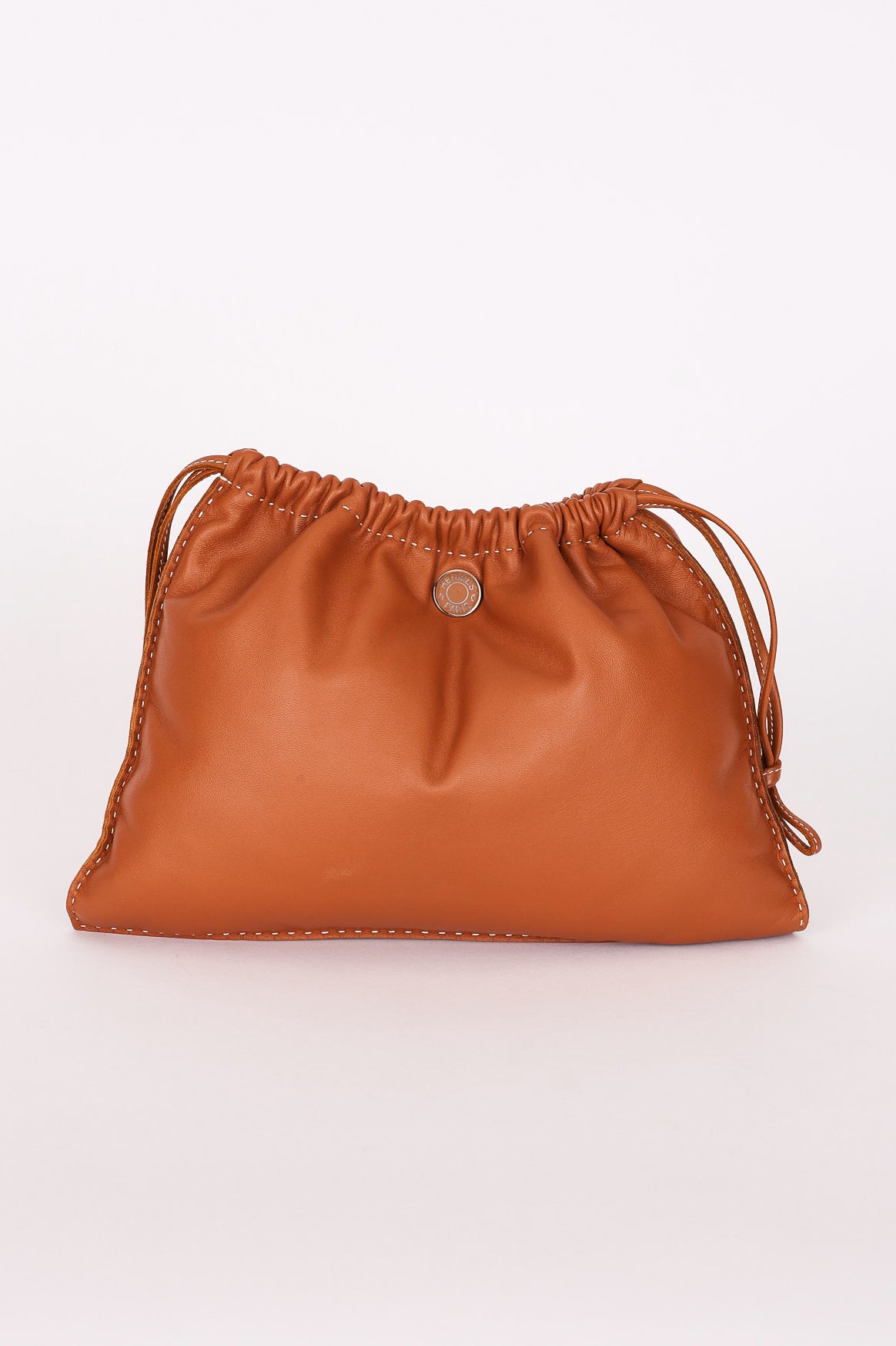 Hermès Pilo Pouch Gold Agneau PHW