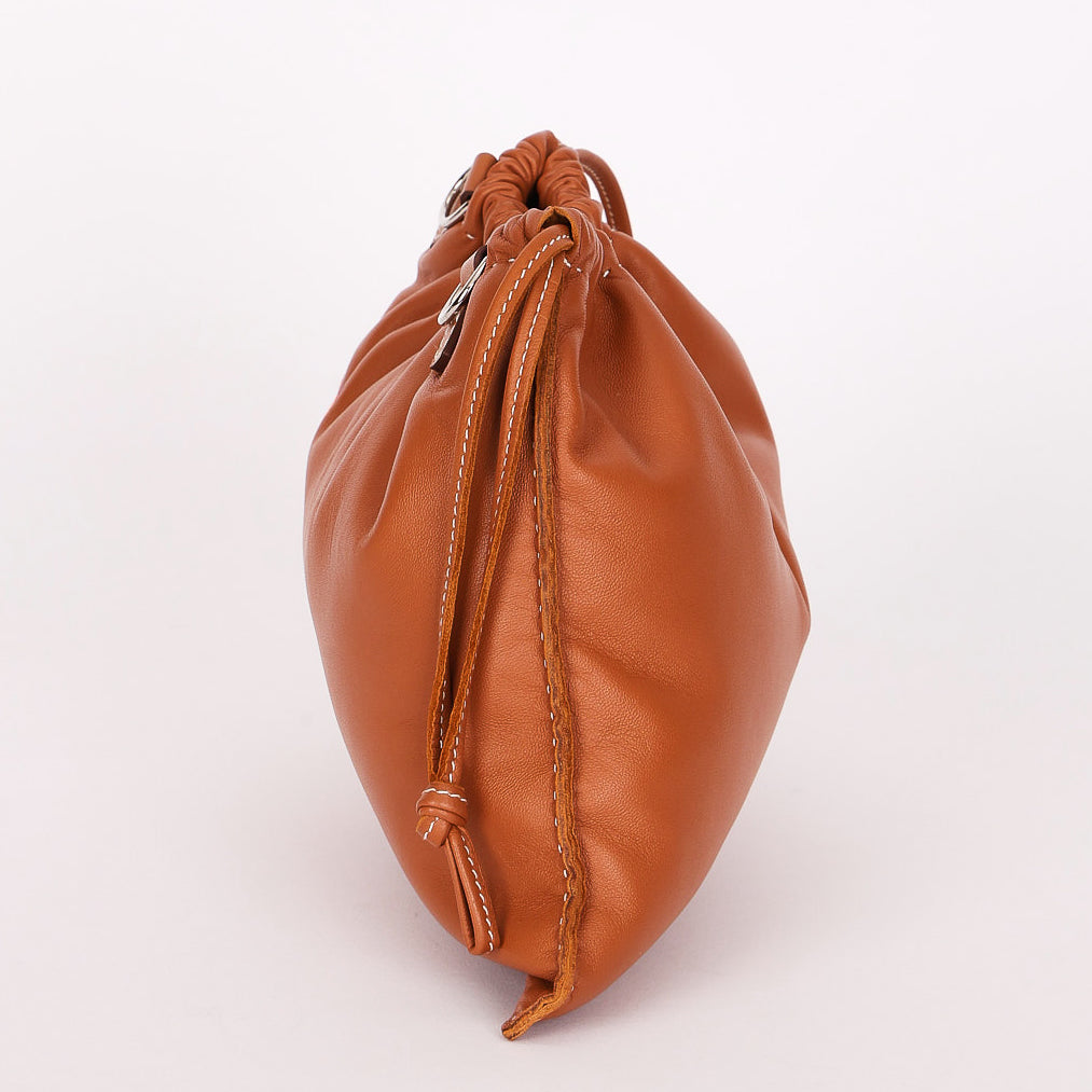 Hermès Pilo Pouch Gold Agneau PHW