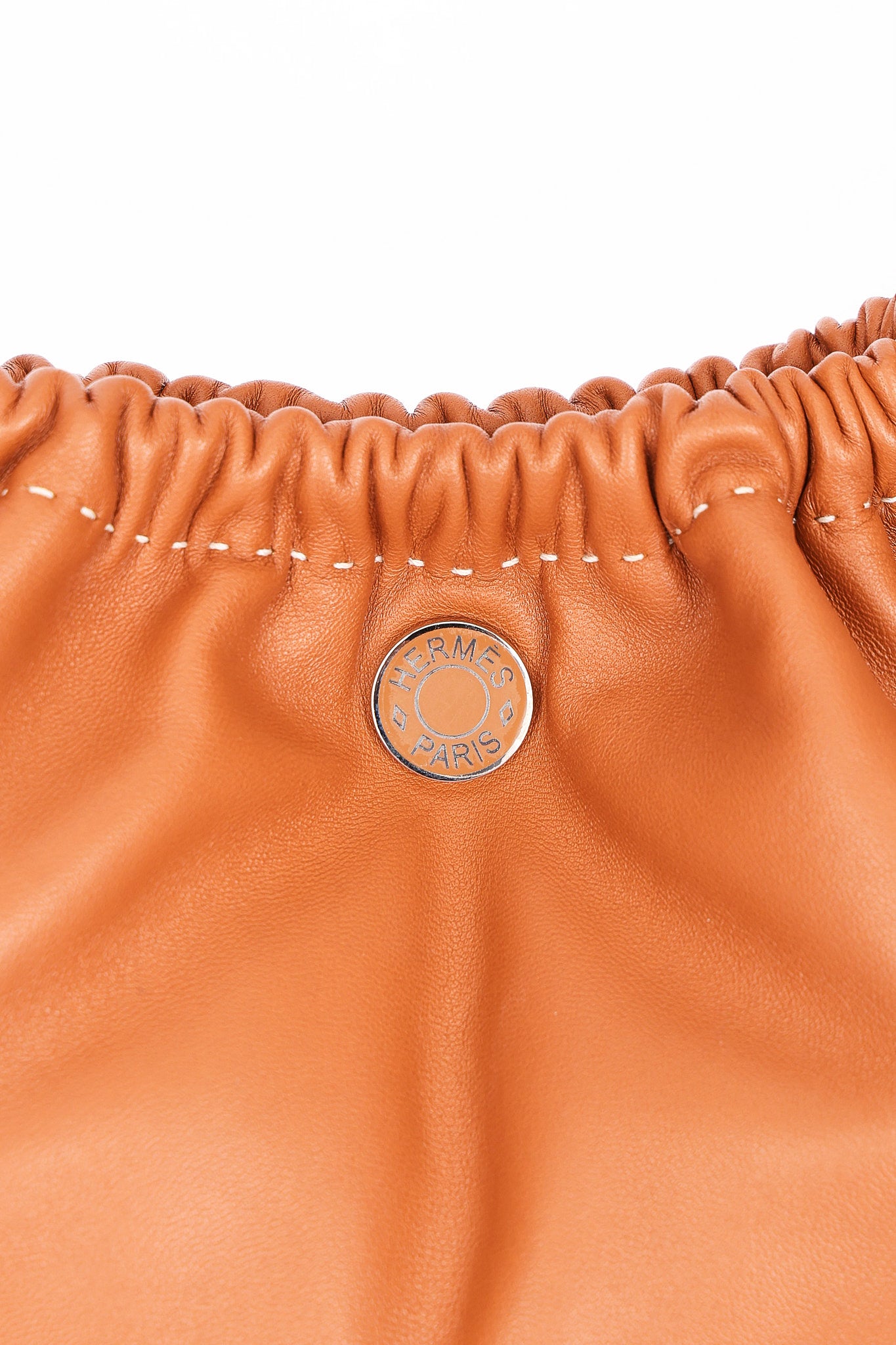 Hermès Pilo Pouch Gold Agneau PHW