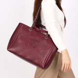 Chanel Shopping Tote Bordeaux Caviar RHW