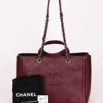 Chanel Shopping Tote Bordeaux Caviar RHW
