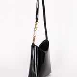 Saint Laurent Mini Rendez-Vous Bag Black Patent