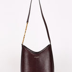 Saint Laurent Mini Rendez-Vous Bag Bordeaux Lizard