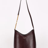 Saint Laurent Mini Rendez-Vous Bag Bordeaux Lizard