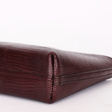 Saint Laurent Mini Rendez-Vous Bag Bordeaux Lizard