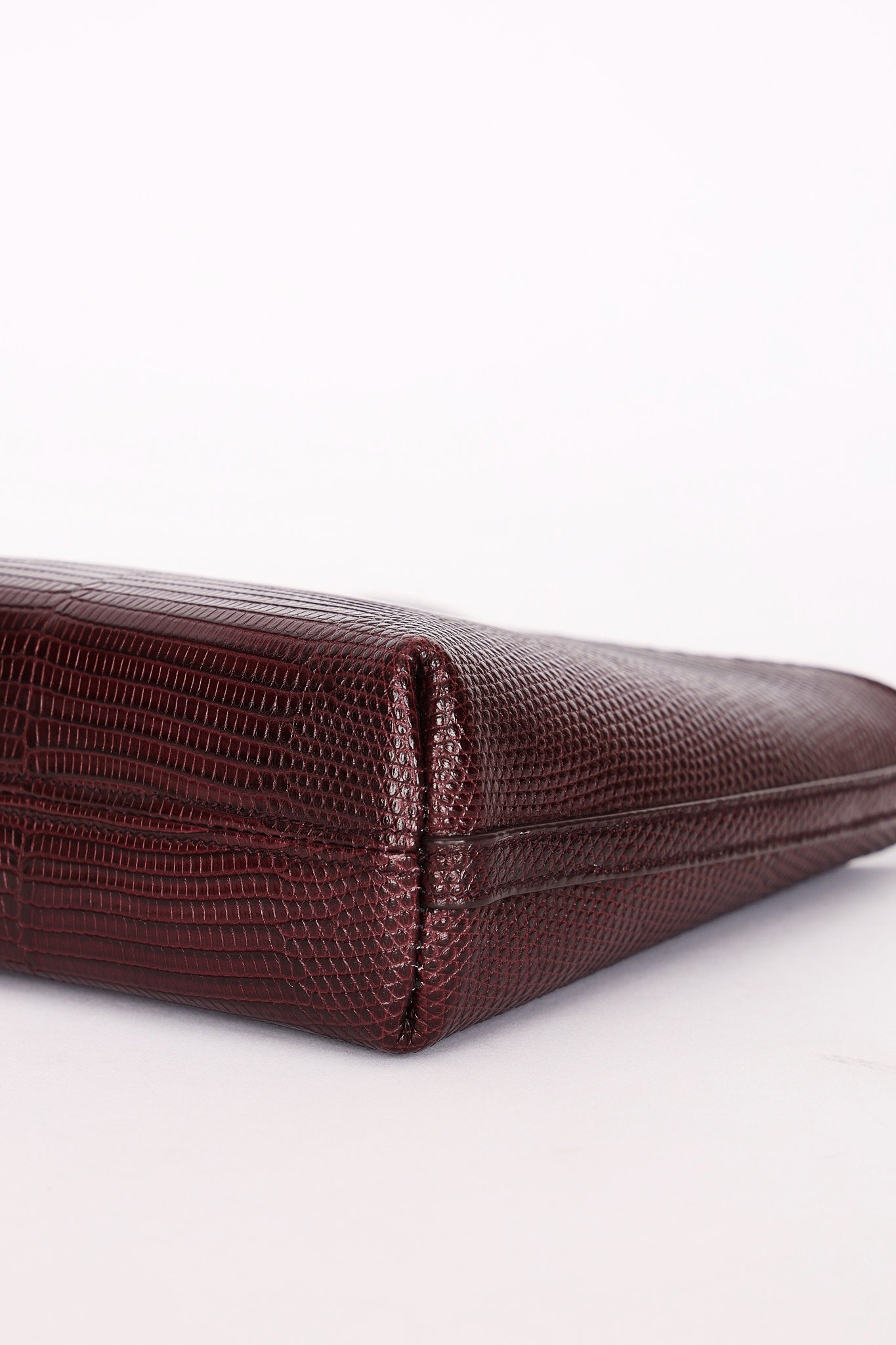 Saint Laurent Mini Rendez-Vous Bag Bordeaux Lizard