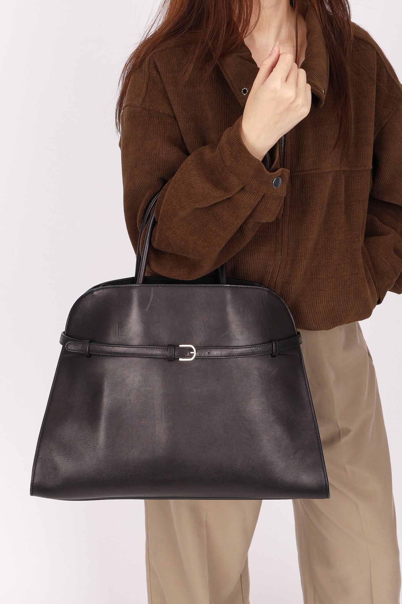 The Row Margaux Belt 15 Black