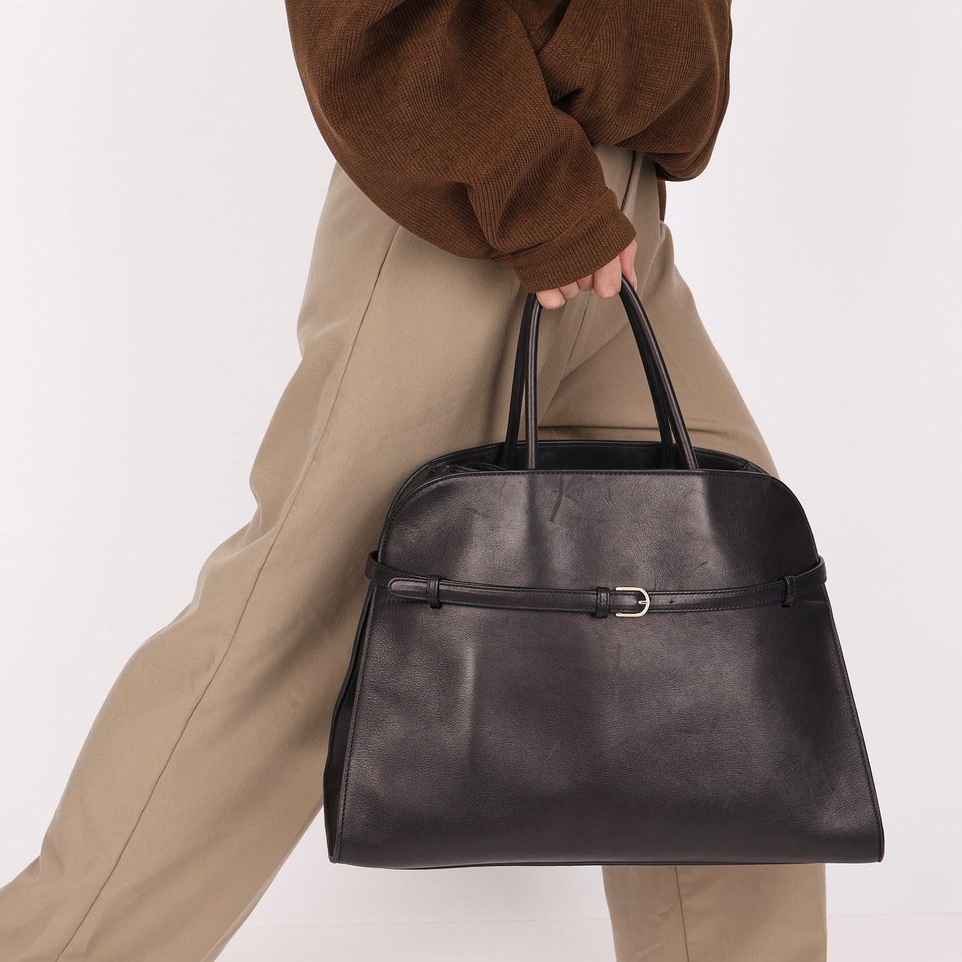 The Row Margaux Belt 15 Black