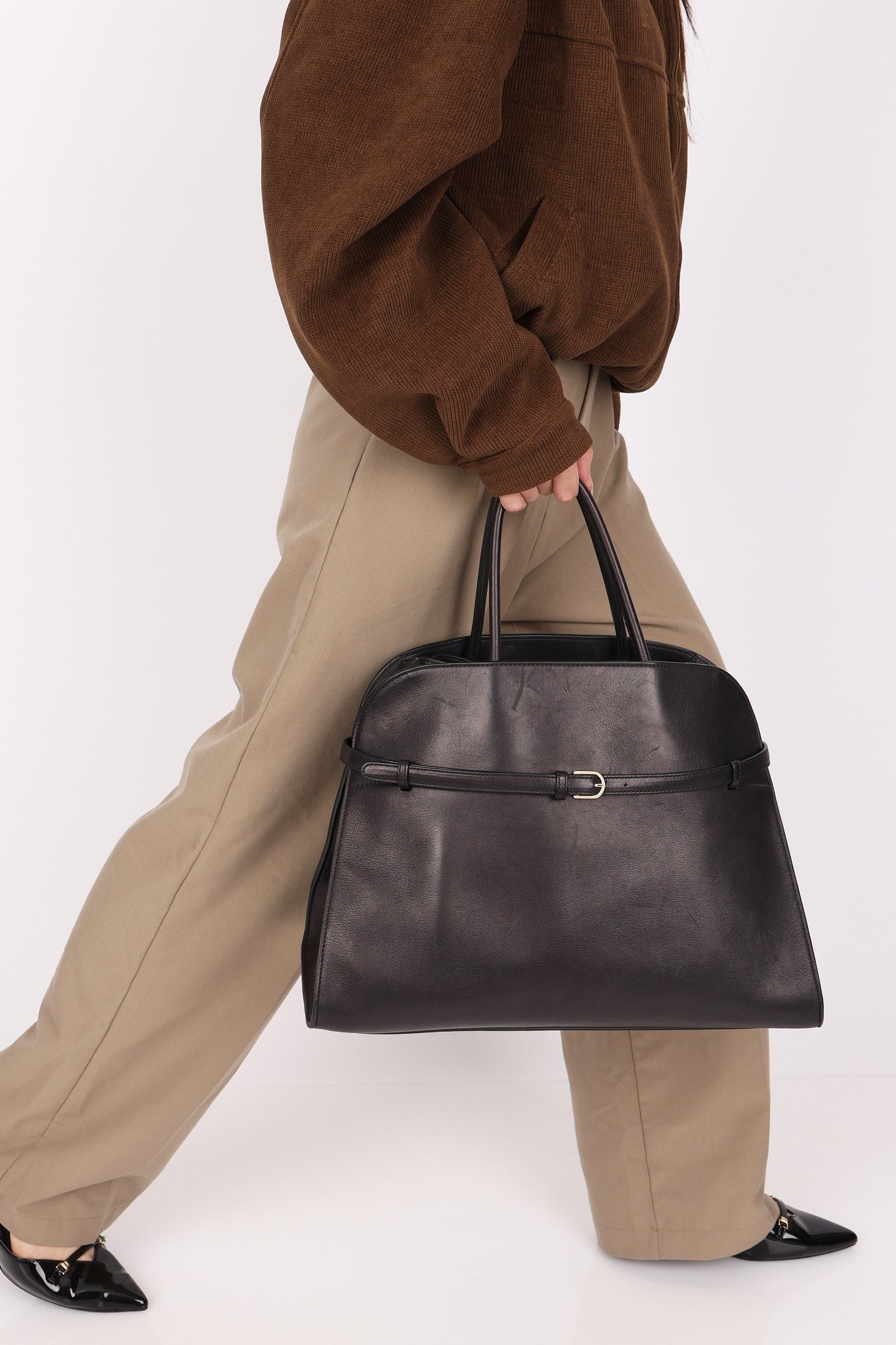 The Row Margaux Belt 15 Black