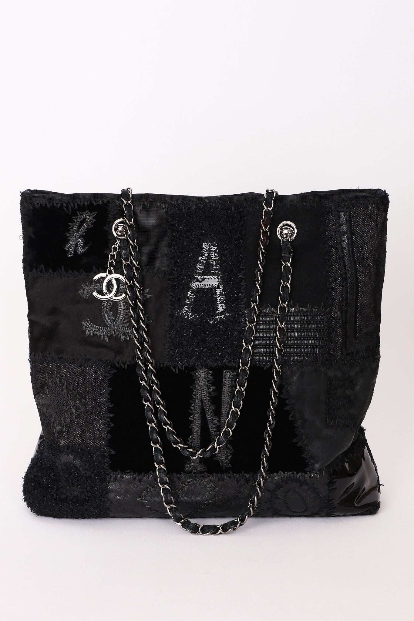 Limited Edition Chanel Patchwork Tote Black DSHW
