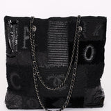 Limited Edition Chanel Patchwork Tote Black DSHW