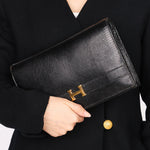 Hermès Sac Annie Shoulder Bag Noir Salvator Lizard GHW