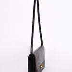 Hermès Sac Annie Shoulder Bag Noir Salvator Lizard GHW