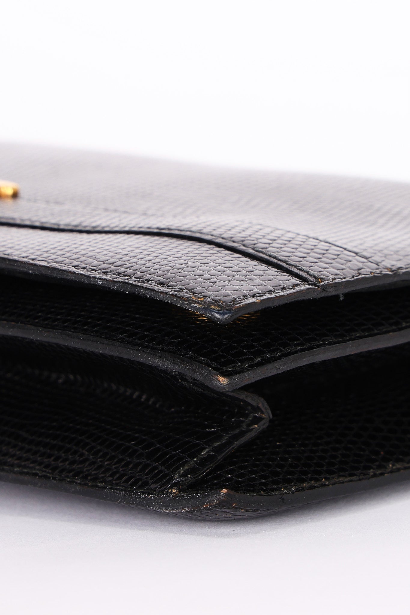 Hermès Sac Annie Shoulder Bag Noir Salvator Lizard GHW