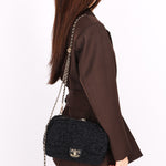 Chanel Bag Black Tweed CGHW