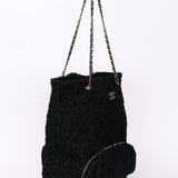 Chanel Bag Black Tweed CGHW