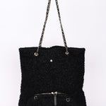 Chanel Bag Black Tweed CGHW