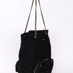 Chanel Bag Black Tweed CGHW
