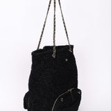 Chanel Bag Black Tweed CGHW