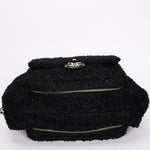 Chanel Bag Black Tweed CGHW