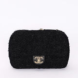 Chanel Bag Black Tweed CGHW