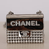Chanel 2022 Strass & Leather Purse CC Long Pendant Necklace