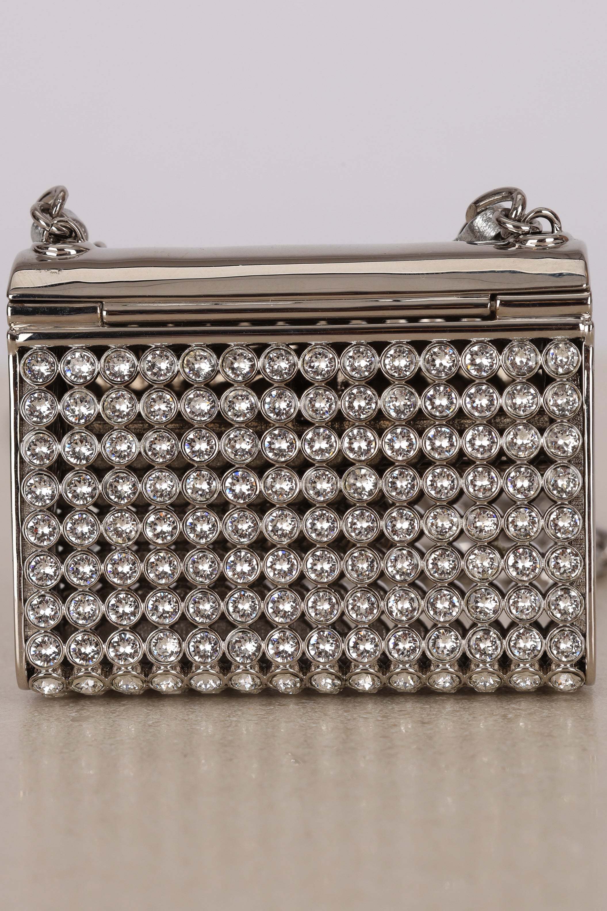 Chanel 2022 Strass & Leather Purse CC Long Pendant Necklace