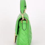 Fendi Zucca Embossed Mini Baguette Bag Green