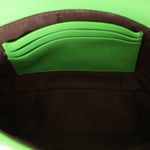 Fendi Zucca Embossed Mini Baguette Bag Green